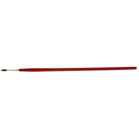Pinceau de forme ronde pour marquage, Largeur de la brosse de 9/64", Soie de chameau, Manche &agrave; Bois Nassau Supply