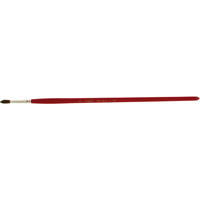 Pinceau de forme ronde pour marquage, Largeur de la brosse de 3/16", Soie de chameau, Manche &agrave; Bois Nassau Supply