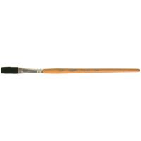 Pinceau une passe, Largeur de la brosse de 3/8", Soie de bœuf, Manche &agrave; Bois Nassau Supply