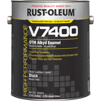 High-Performance V7400 System 340 VOC DTM Alkyd Enamel, Black, High-Gloss, Gallon Nassau Supply