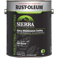 Sierra S60 Water-Based Epoxy Maintenance Coating Part 2 Base, Gallon, Black Nassau Supply