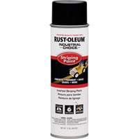 S1600 System Inverted Striping Paint, Black, Aerosol Can Nassau Supply