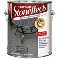 Rev&ecirc;tement de b&eacute;ton d&eacute;coratif Stoneffects, 3,4 L, &agrave; solvants, Textur&eacute;, Gris Nassau Supply