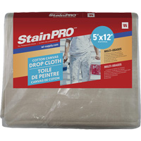 StainPro™ Drop Sheet, 12' L x 5' W, Cloth KR702 | Nassau Supply