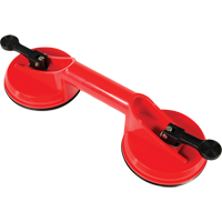 Manually Operated Hand Vacuum Cups - Double Handcup, 66 lbs. Capacity, 4-5/8", Lever, 13" Handle Length LA860 | Nassau Supply