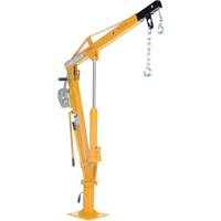 Winch Operated Truck Jib Crane, 1000 lbs. (0.5 tons) Capacity, 86-1/2" Max. Clearance Nassau Supply