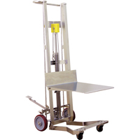 Hydraulic Platform Lift Stacker, Foot Pump Operated, 750 lbs. Capacity, 54" Max Lift Nassau Supply