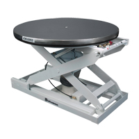 Positionneur pour palette &agrave; nivellement automatique EZ Loader E - plateforme en acier inoxydable, 43" lo x 43" la, Capacit&eacute; 4000 lb Nassau Supply