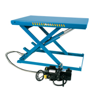 LoProfile Electric-Hydraulic Scissor Lift Table, Steel, 32-1/2" L x 23-1/2" W, 550 lbs. Capacity Nassau Supply