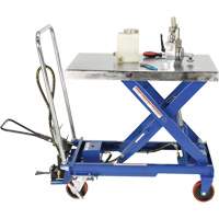 Pneumatic Hydraulic Scissor Lift Table, Steel, 32-1/2" L x 19-3/4" W, 1000 lbs. Cap. Nassau Supply