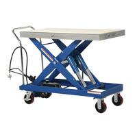 Pneumatic Hydraulic Scissor Lift Table, Steel, 47-1/2" L x 24" W, 2000 lbs. Cap. LV476 | Nassau Supply