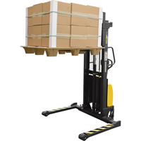 Gerbeur pour chariot &eacute;l&eacute;vateur, Fonctionnement &eacute;lectrique, Capacit&eacute; 2000 lb, Lev&eacute;e max 63" Nassau Supply