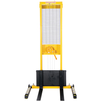 Gerbeur manuel, Fonctionnement Treuil manuel, Capacit&eacute; 770 lb, Lev&eacute;e max 60" Nassau Supply