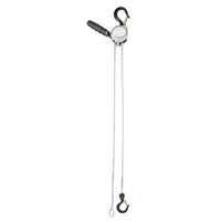 Mini Lever Hoist, 5' Lift, 500 lbs. (0.25 tons) Capacity, Zinc Plated Chain Nassau Supply