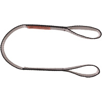 Polyester Web Sling, Double Ply, Double Eye, Type 3, 1" W x 4' L, 3100 lbs. Vertical Cap. Nassau Supply