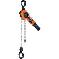 Series 653-A Ratchet Lever Hoist, 5' Lift, 1500 lbs. (0.75 tons) Capacity, Steel Chain Nassau Supply