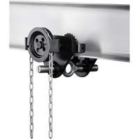 HTG Geared Clevis Trolley, 4409 lbs. (2 tons) Capacity, 2-39/64" - 8-43/64" Nassau Supply
