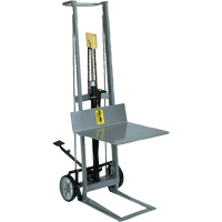 Hydraulic Platform Lift Stacker, Foot Pump Operated, 400 lbs. Capacity, 40" Max Lift Nassau Supply