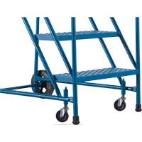 CSA-Certified Rolling Step Ladder, 5 Steps, 22" Step Width, 46" Platform Height, Steel Nassau Supply