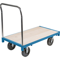 Heavy-Duty Platform Truck, 48" L x 24" W, 2500 lbs. Capacity, Nylon Casters Nassau Supply