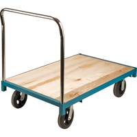 Heavy-Duty Platform Truck, 48" L x 30" W, 2000 lbs. Capacity, Rubber Casters Nassau Supply