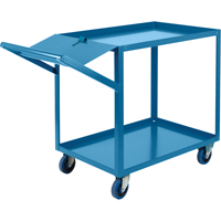 Order Picking Carts, 36" H x 24" W x 64" D, 2 Shelves, 1200 lbs. Capacity Nassau Supply
