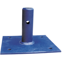 Accessoires pour &eacute;chafaudage - Plaque &agrave; base fixe, Plaque &agrave; base, 6" la x 6" h Nassau Supply