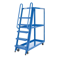 Chariot &agrave; cueillette, Acier, 21-7/8" la x 56-1/8" p, 3 tablettes, Capacit&eacute; 1000 lb Nassau Supply