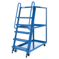 Chariot &agrave; cueillette, Acier, 27-7/8" la x 56-1/8" p, 3 tablettes, Capacit&eacute; 1000 lb Nassau Supply