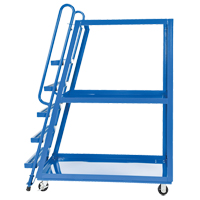 Chariot &agrave; cueillette, Acier, 27-7/8" la x 56-1/8" p, 3 tablettes, Capacit&eacute; 1000 lb Nassau Supply
