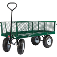 Wagons With Fold-Down Racks, 24" W x 48" L, 800 lbs. Capacity MH238 | Nassau Supply