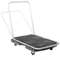 Chariot &agrave; plateforme utilitaire, 30-1/2" lo x 20-1/2" la, 250 lb cap, Roues Caoutchouc Nassau Supply