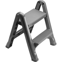 Folding Step Stool, 2 Steps, 19-1/2" x 20-1/2" x 22-3/4" High Nassau Supply