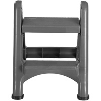 Folding Step Stool, 2 Steps, 19-1/2" x 20-1/2" x 22-3/4" High Nassau Supply