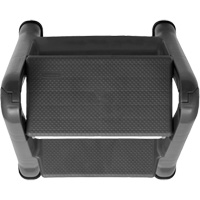 Folding Step Stool, 2 Steps, 19-1/2" x 20-1/2" x 22-3/4" High Nassau Supply