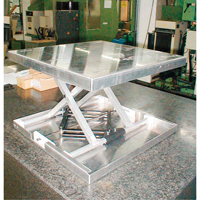 Lift-Tool™ Table Top Scissor Lift, 23" L x 22" W, Aluminum, 300 lbs. Capacity MJ517 | Nassau Supply