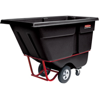 Chariot basculeur, Poly&eacute;thyl&egrave;ne, 1/2 vg³, Capacit&eacute; de charge de 850 lb Nassau Supply