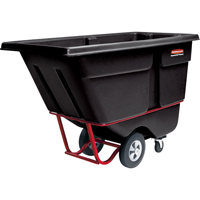 Chariot basculeur en acier, Poly&eacute;thyl&egrave;ne, 1 vg³, Capacit&eacute; de charge de 1250 lb Nassau Supply