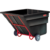Chariot basculeur en acier, Poly&eacute;thyl&egrave;ne, 2 vg³, Capacit&eacute; de charge de 2300 lb Nassau Supply