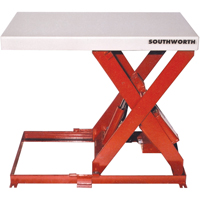 Scissor Lift Table, Steel, 36" L x 20" W, 550 lbs. Capacity MK810 | Nassau Supply