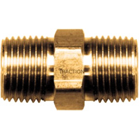 Mamelon hexagonal, Laiton, 3/8" x 1/4", NPT x NPT Nassau Supply