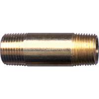 Mamelon long, Laiton, 1/4", NPT Nassau Supply