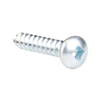 Tapping Screw Pan Head, #12 x 1-1/4" L, Zinc Plated Nassau Supply