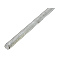 Tige filet&eacute;e, 1/4"-20, 36" lo, Galvanis&eacute;, Grade Calibre 2 Nassau Supply