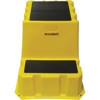 Nestable Industrial Step Stools, 2 Steps, 32-3/4" x 25-3/4" x 20-1/2" High Nassau Supply