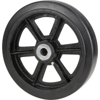 Roulettes en caoutchouc moul&eacute;, 8" (203,2 mm) dia. x 2" (50,8 mm) la, Capacit&eacute; de 600 lb (272,155 kg) Nassau Supply