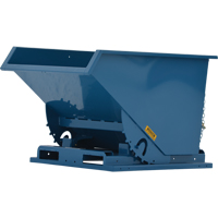 Self-Dumping Hopper, Steel, 1-1/2 cu.yd., Blue MN960 | Nassau Supply