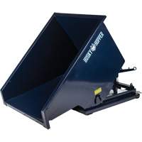 Self-Dumping Hopper, Steel, 2 cu.yd., Blue Nassau Supply