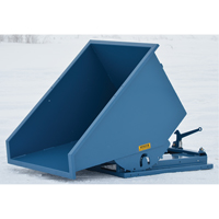 Self-Dumping Hopper, Steel, 1-1/2 cu.yd., Blue MN960 | Nassau Supply