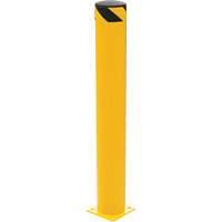 Butoir de s&eacute;curit&eacute;, Acier, 48" h x 6,5" la, Jaune Nassau Supply